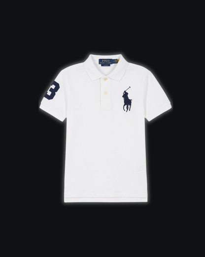 S / White/Navy Big pony 3