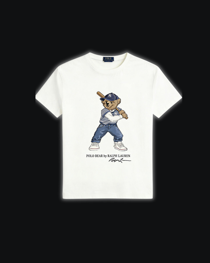 S / White Baseball bear