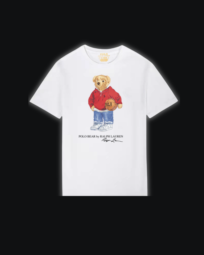 S / White Basketball bear