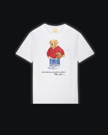 S / White Basketball bear
