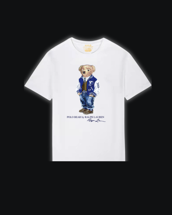 S / White 67 Baseball jacket bear