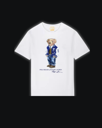 S / White 67 Baseball jacket bear