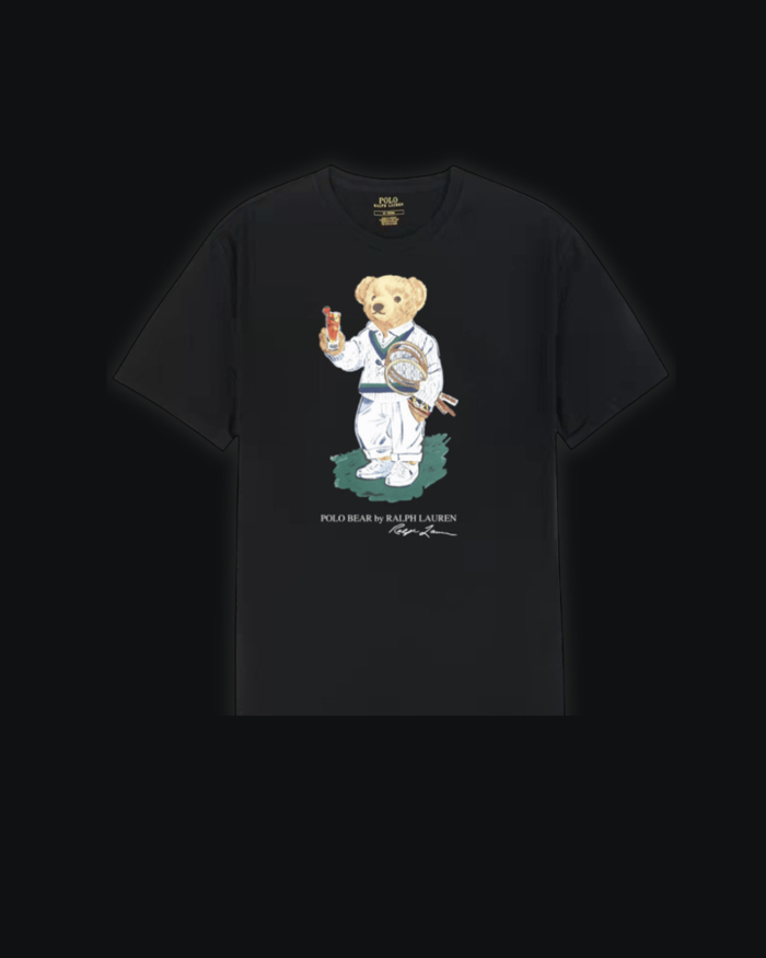 S / Black Tennis racket bear