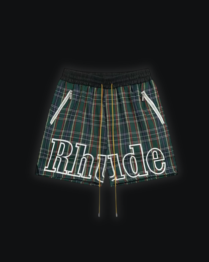 S / RHUDE plaid Green