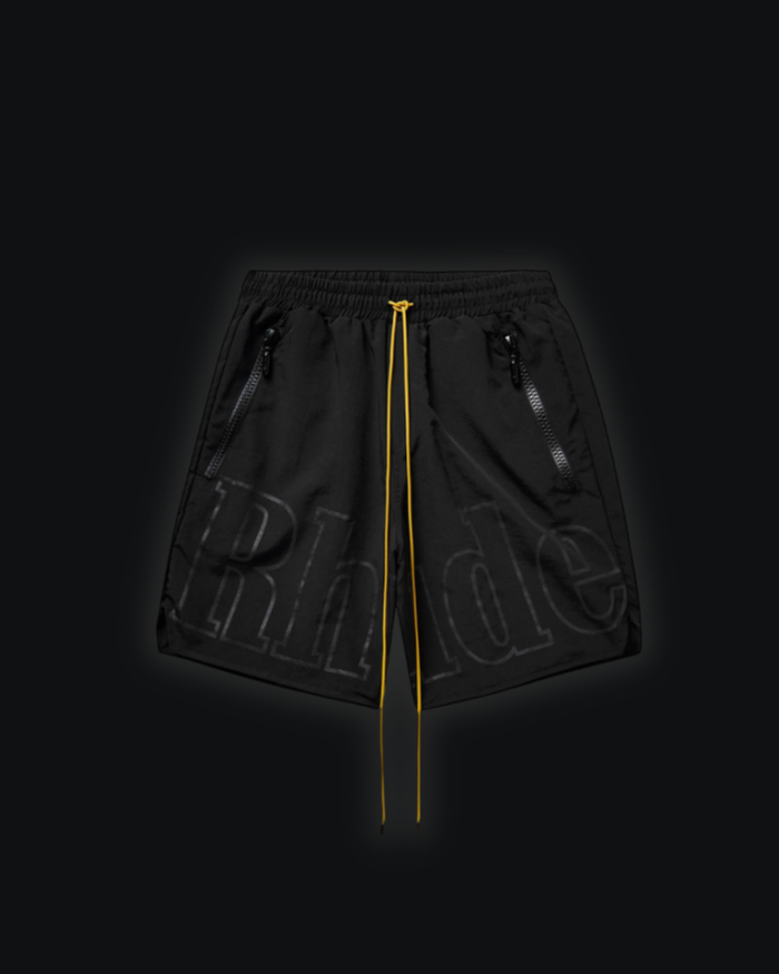 S / RHUDE front logo triple Black