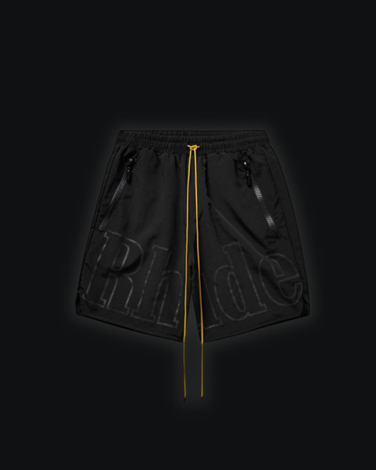 S / RHUDE front logo triple Black