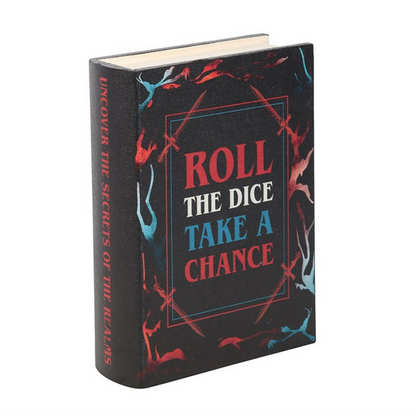 Roll the Dice, Take a Chance Book Shaped Storage Box 🇬🇧