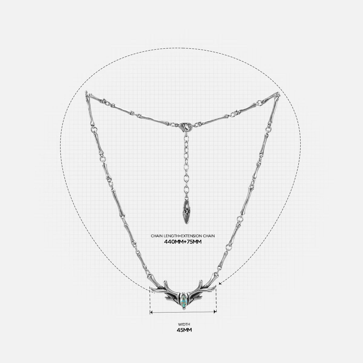 SACRED ANTLER COLLAR NECKLACE