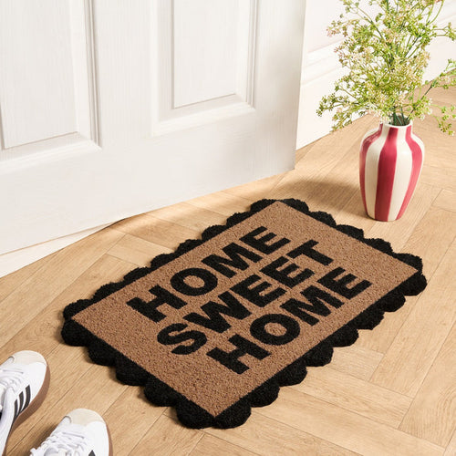 Scallop Edge Home Sweet Home Printed Coir Mat 🇬🇧