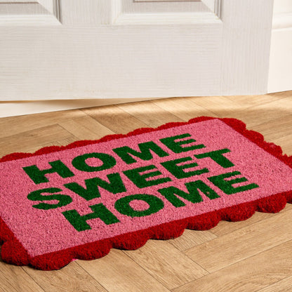Scallop Edge Home Sweet Home Printed Coir Mat 🇬🇧