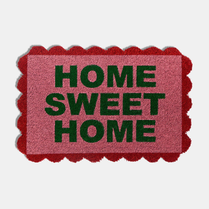Scallop Edge Home Sweet Home Printed Coir Mat 🇬🇧