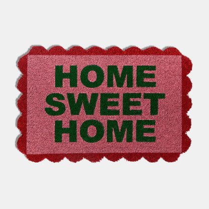 Scallop Edge Home Sweet Home Printed Coir Mat 🇬🇧