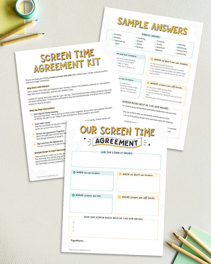 Screen Time Balance Kit + Screen Time Toolkit for Teens Bundle