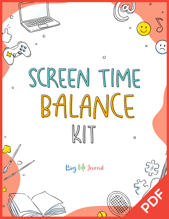 Screen Time Balance Toolkit PDF (Ages 5-11)