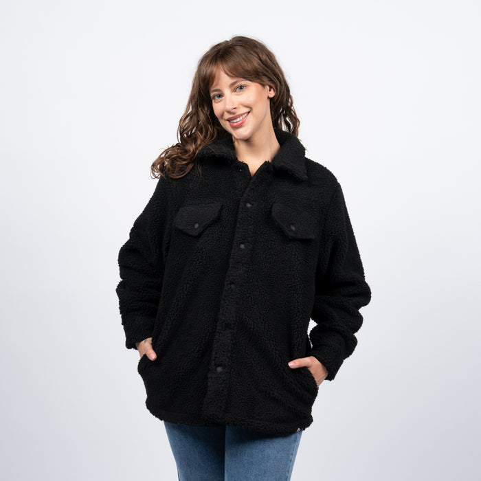 Sherpa Buttons Reef Women Black