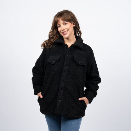 Sherpa Buttons Reef Women Black
