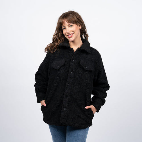 Sherpa Buttons Reef Women Black