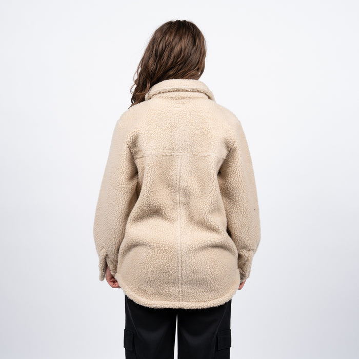 Sherpa Buttons Reef Women White Beige