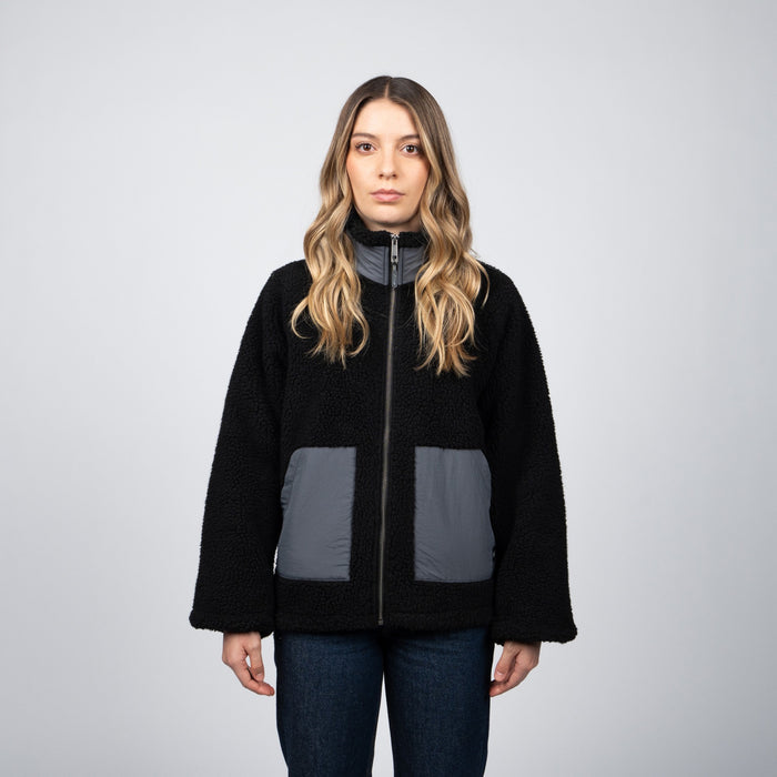 Sherpa Full Zipper Reef Women Black