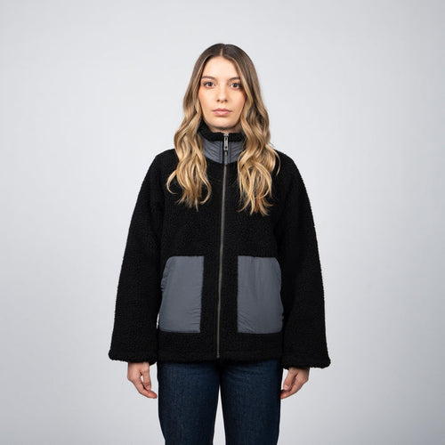 Sherpa Full Zipper Reef Women Black