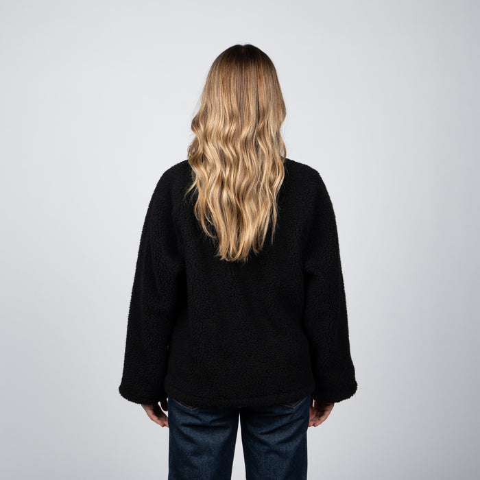 Sherpa Full Zipper Reef Women Black