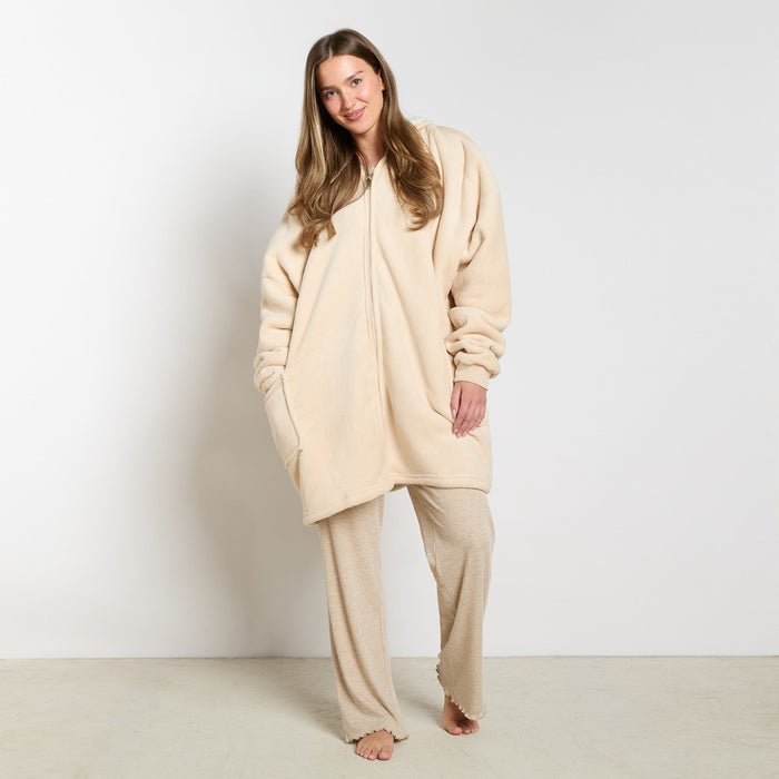 Sherpa Zip Up Hoodie Blanket, Adults 🇬🇧