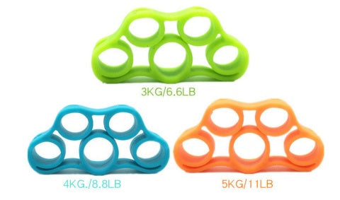 Silicone Finger Trainer Hand Gripper Resistance Bands Fitness 🇨🇳