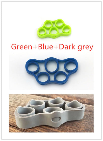Silicone Finger Trainer Hand Gripper Resistance Bands Fitness 🇨🇳