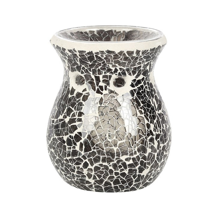 Small Gunmetal Grey Crackle Oil Burner and Wax Warmer 🇬🇧