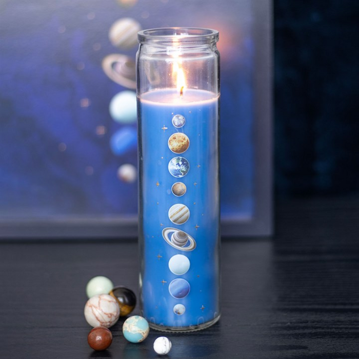 Solar System Cedar Tube Candle 🇬🇧