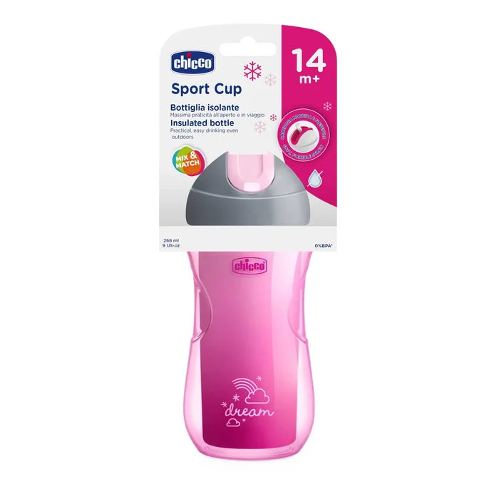 Sport Cup 14M+ and Metal Cutlery 18M+ (Pink)