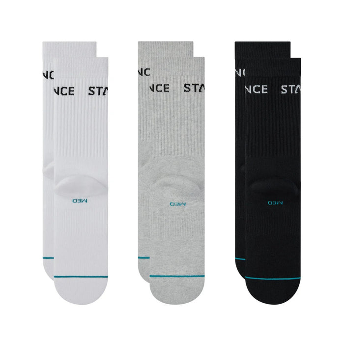 Stance Socks Origin 3 Pack Crew Multicolor