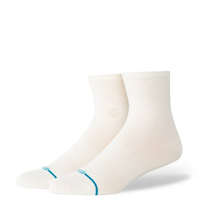 Stance Socks Women Fine Rib Quarter Ivory
