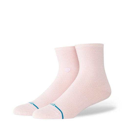 Stance Socks Women Fine Rib Quarter Pink