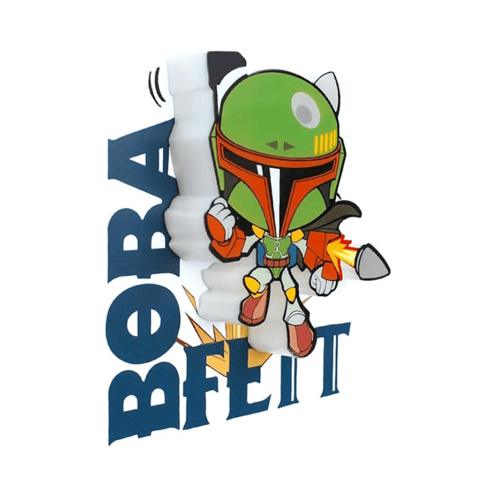 Star Wars Boba Fett 3D Deco LED Wall Light 🇬🇧
