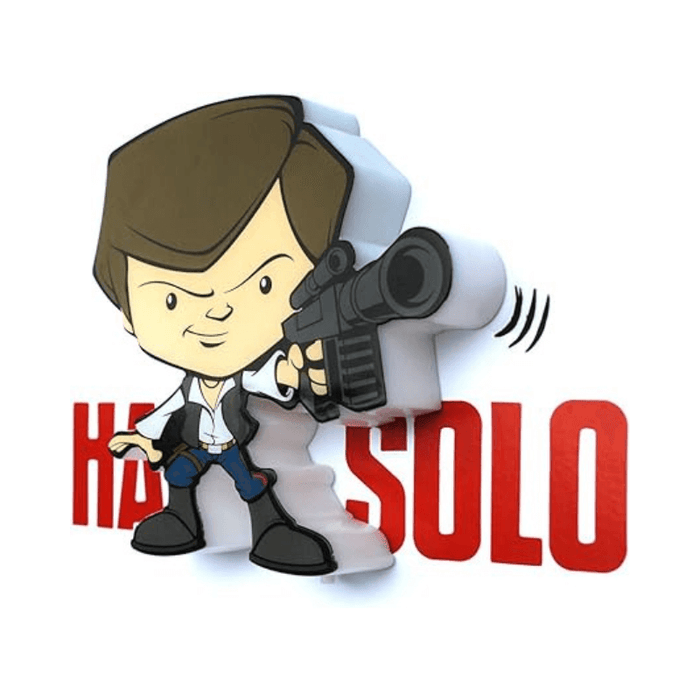 Star Wars Han Solo 3D Deco LED Wall Light 🇬🇧