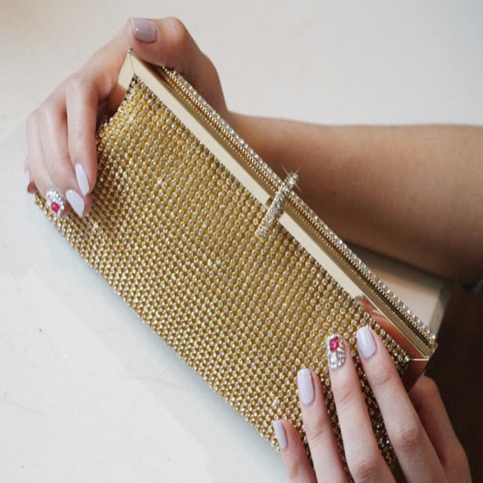 Super Dinner Pack Rhinester Female Bag Clutch Chain 🇨🇳