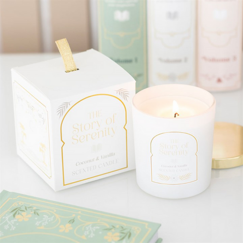 The Story of Serenity Coconut & Vanilla Candle 🇬🇧