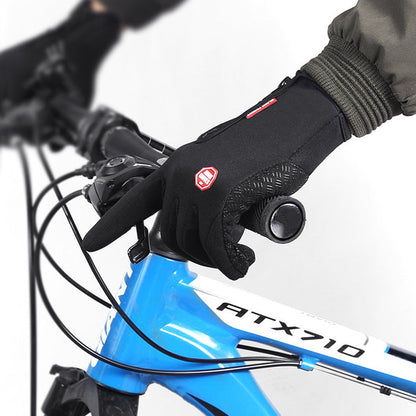 Touch Screen winter Sliding Waterproof Sports Gloves With Fleece 🇨🇳