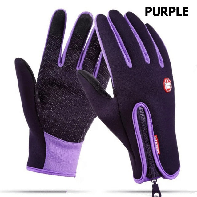 Touch Screen winter Sliding Waterproof Sports Gloves With Fleece 🇨🇳