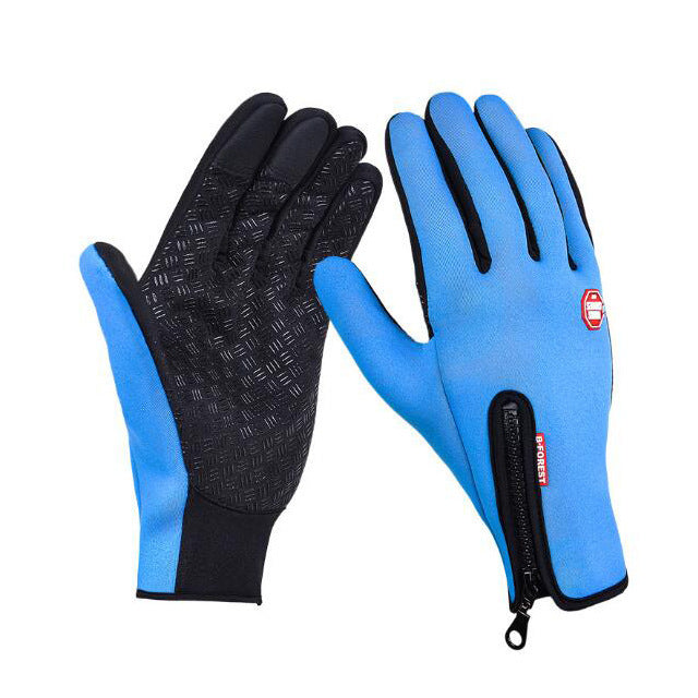 Touch Screen winter Sliding Waterproof Sports Gloves With Fleece 🇨🇳