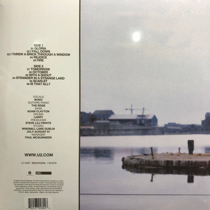 U2 October vinyl record