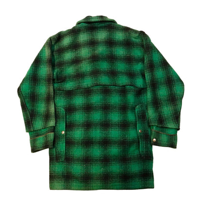 Vintage 50s Mackinaw Hunting Fishing Aero plaid wool jacket