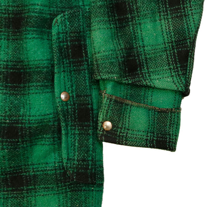 Vintage 50s Mackinaw Hunting Fishing Aero plaid wool jacket