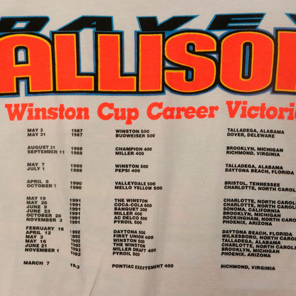 Vintage Nascar 1993 Davey Allison Texaco Havoline Racing T-Shirt Size L