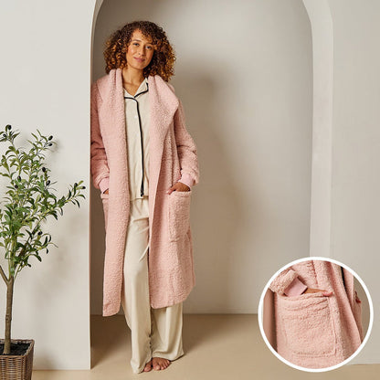 Waterfall Teddy Fleece Long Length Cardigan 🇬🇧