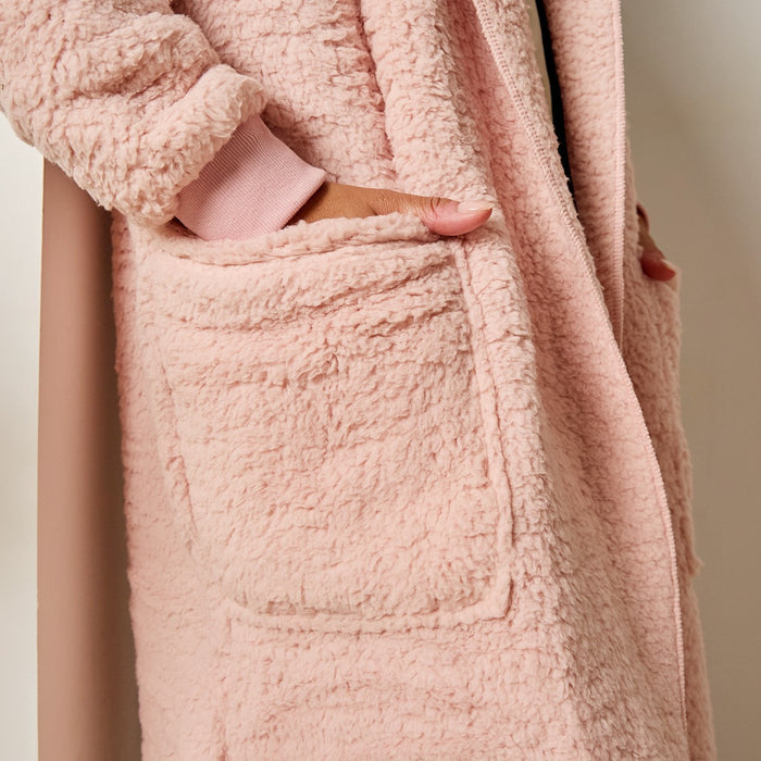 Waterfall Teddy Fleece Long Length Cardigan 🇬🇧