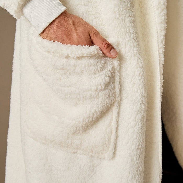 Waterfall Teddy Fleece Long Length Cardigan 🇬🇧