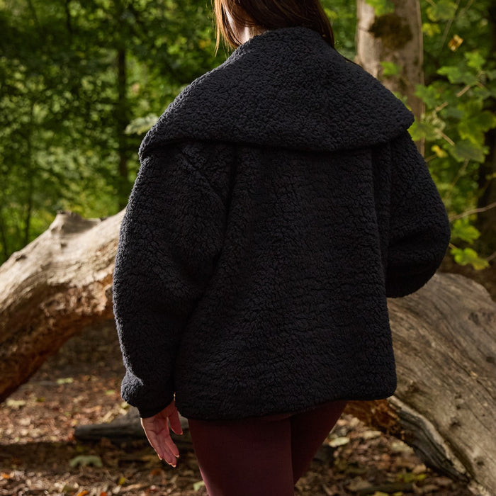 Waterfall Teddy Fleece Shorter Length Cardigan 🇬🇧
