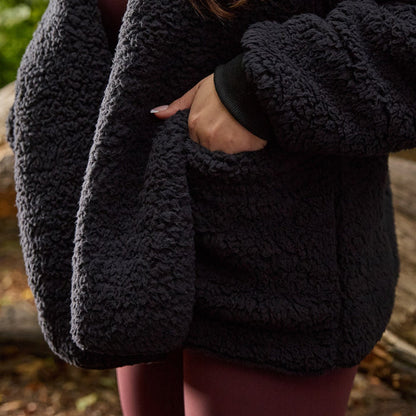 Waterfall Teddy Fleece Shorter Length Cardigan 🇬🇧